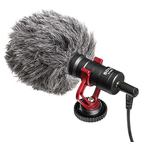 Boya By-mm1 Microphone À Condensateur Cardioïde Pour Appareil Photo Reflex Numérique Noir