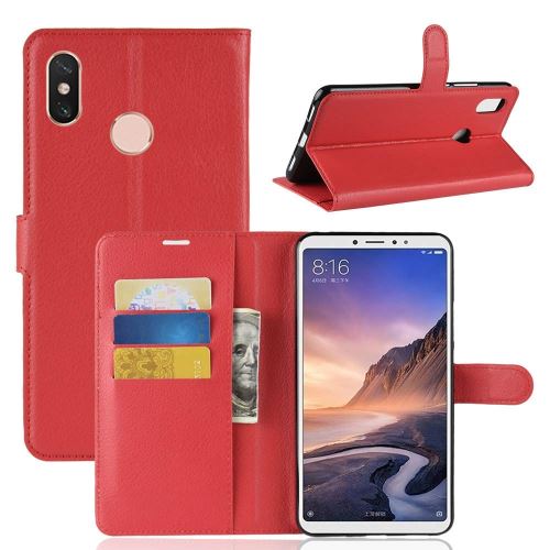 Etui Housse Portefeuille Pour Xiaomi Mi Max 3 - Rouge