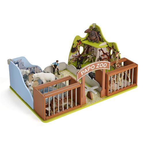 Papo playset zoo pour figurines