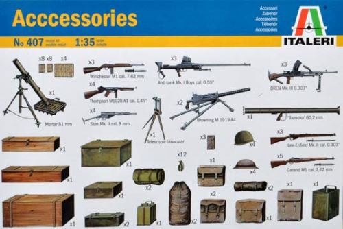 Equipements & Armement Alliés Italeri 1/35