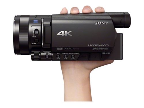 SONY 4K Handycam 本体 FDR-AX100 Sony Handycam FDR-AX100 - Camcorder - 4K - 20.9 MPix - 12x