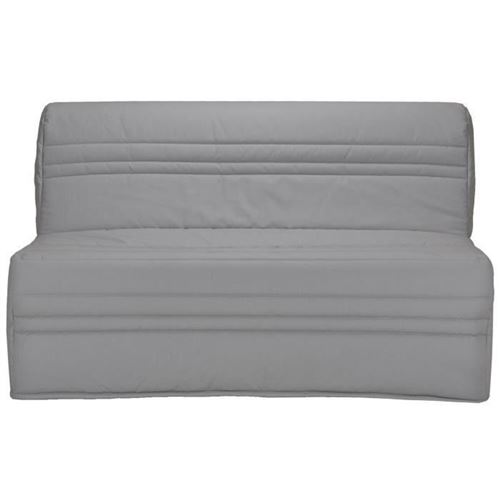 JOE Banquette BZ 3 places - Tissu gris clair - Contemporain - L 143 x P 97 cm