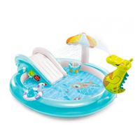 Intex Piscine Gonflable Enfant Bebe Couverte Avec Pare Soleil Amovible 157 X 157 X 122 Cm Jeu Piscine Gonflable Achat Prix Fnac