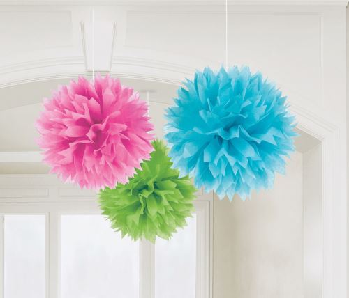 Amscan pompons décoration de fête 40,6 cm 3 pièces multicolore