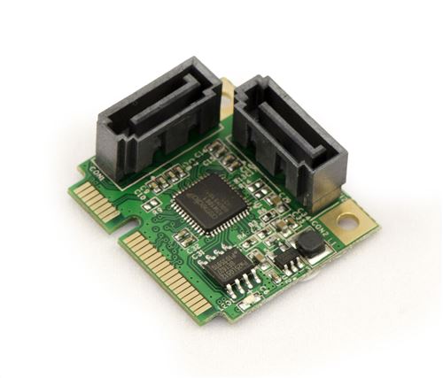 Carte MiniPCIe SATA3 6GBps - Half Size 2 ports - Chipset ASM1061