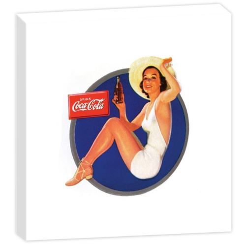 Cadre carré en Toile Coca-Cola - Fabriqué en France