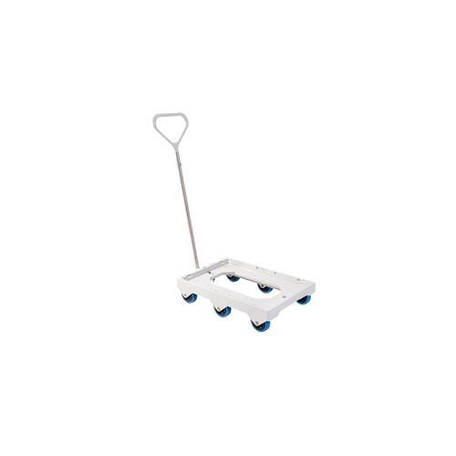 Socle rouleur 6 roues silence - axe inox