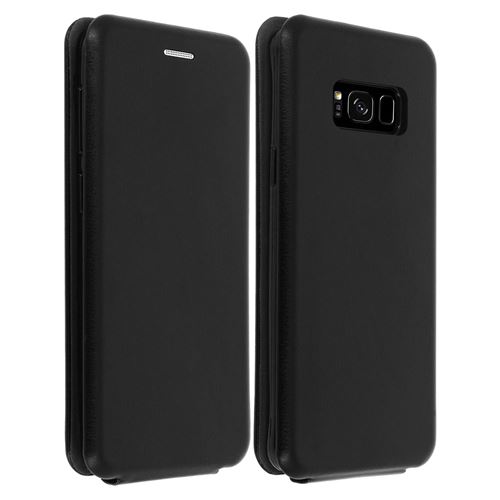 Étui pour Samsung Galaxy S8 Protection avec Clapet vertical Porte-carte Noir