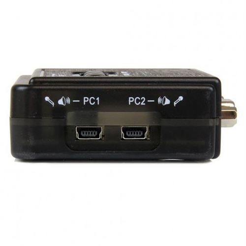 StarTech.com Kit commutateur KVM USB VGA à 2 ports avec audio et câbles - Switch écran clavier souris - Noir - Commutateur écran-clavier-souris/audio - 2 x KVM / audio - 1 utilisateur local - de bureau