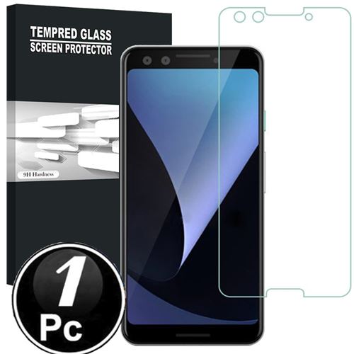 Google Pixel 3 Vitre protection d'ecran en verre trempé incassable lot de X1 Glass
