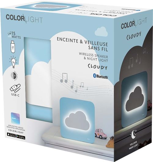 Bigben Neon Neoncloud - Haut-parleur - pour utilisation mobile - sans fil - Bluetooth - 3 Watt