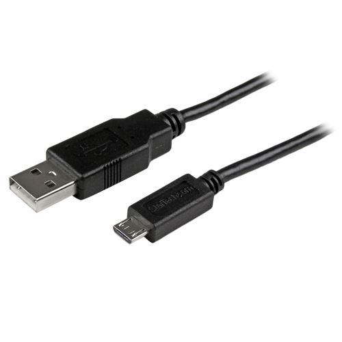 StarTech.com 1m Mobile Charge Sync USB to Slim Micro USB Cable M/M - câble USB - 1 m
