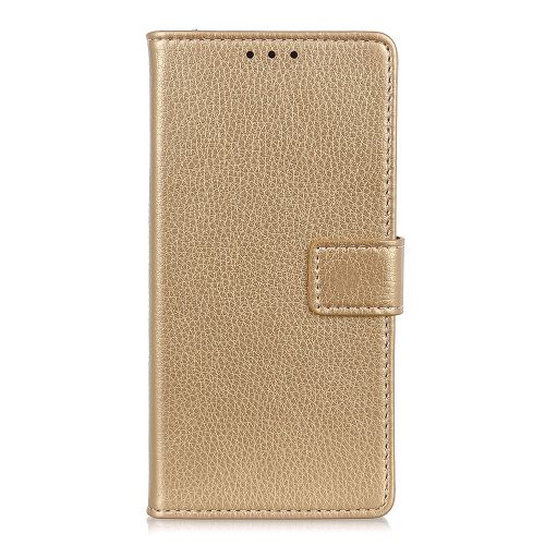 Etui en PU avec un support or pour votre Huawei Y6 (2019)