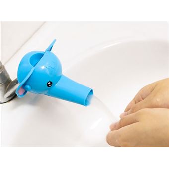 SHOP-STORY - Prolongateur de robinet en forme d'éléphant bleu