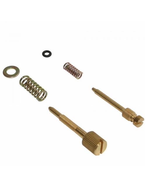 Vis de ralenti + vis de richesse de carbu pwk 24-28-30mm (vendu avec les 2 ressorts)