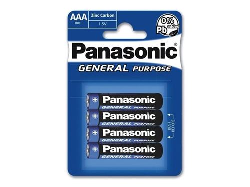 Batterie panasonic (blau) general r03 micro aaa (4 st.) r03be 4bp