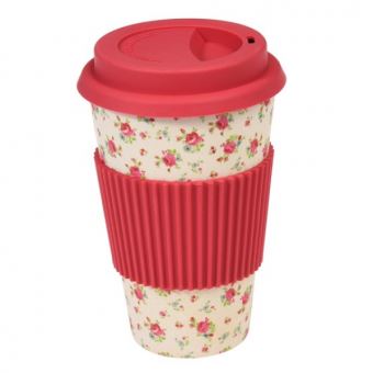 Mug en bambou Woodway La Petite Rose