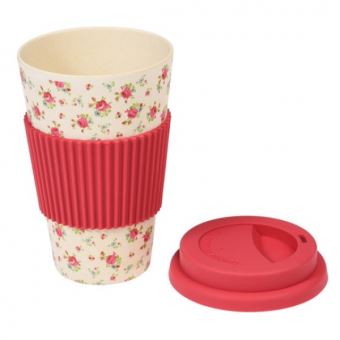 Mug en bambou Woodway La Petite Rose