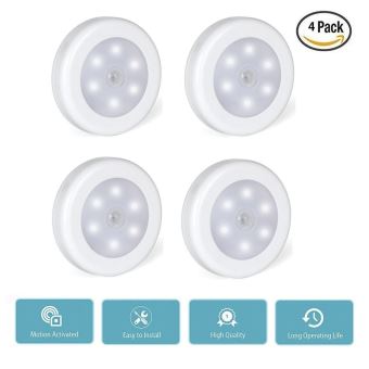28€99 sur Lot de 4 Lampe adhésive LED, Détecteur de Mouvement avec Base  Magnétique - Équipements et sécurité pour la maison - Achat & prix
