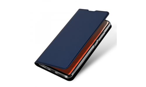 Etui folio pour Huawei Mate-20 bleu avec rabat latéral et fonction stand