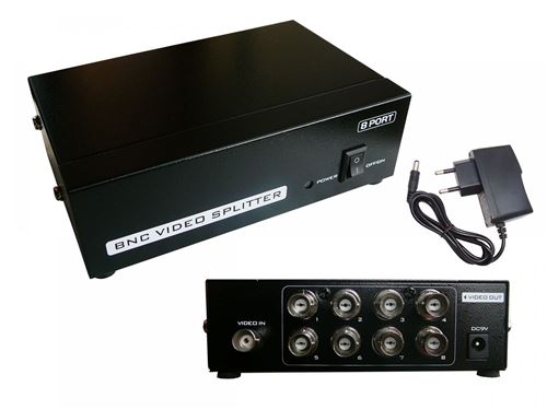 Splitter BNC - 8 Ports Pour copier un signal vidéo à l'identique sur 8 sorties