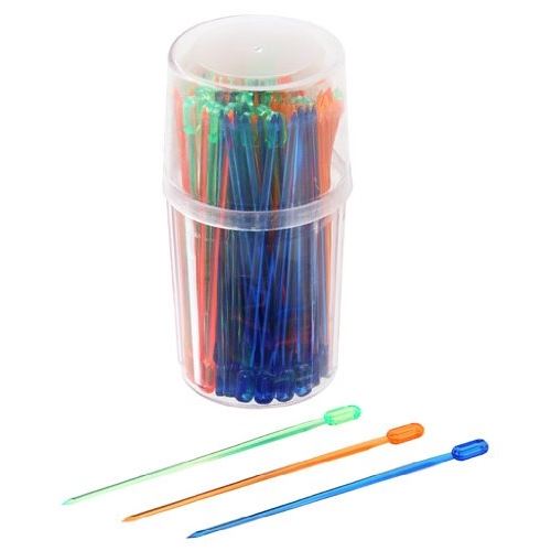 Fackelmann 50611 haricot pique de soirée plastique multicolore 8,5 cm lot de 100