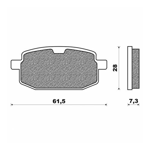 Plaquette de frein adaptable mbk 100 booster 1999+2001 av, 50 target 1991+1995 av, peugeot 50 trekker 1997+ av