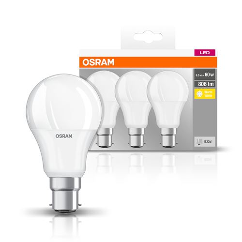 OSRAM LED BASE CLASSIC A / Lampe LED, ampoule de forme classique, avec un  culot à baïonnette
