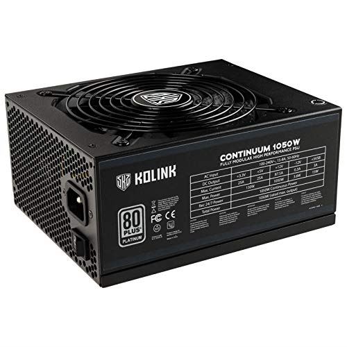 kolink kolink continuum 80 plus platinum netzteil, modular - 1050 watt noir