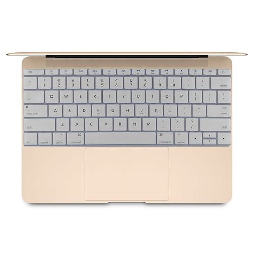 (#101) Soft 12 inch Silicone Keyboard Protective Cover Skin for new MacBook, American Version(Grey)