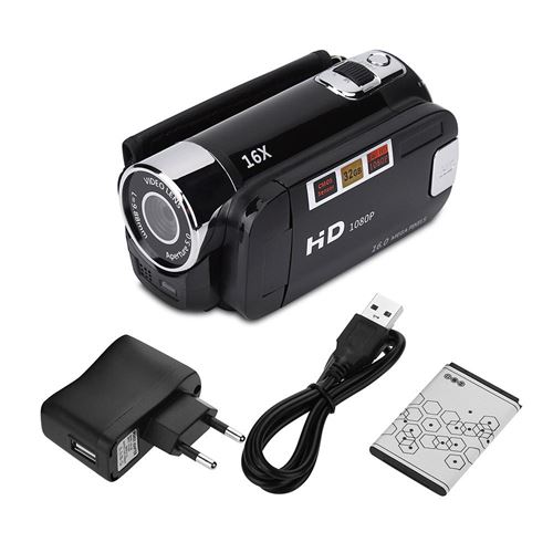 Caméscope Numérique Mini DV Pour Enfant - Écran 2.4" Rotatif 270°, Full HD, Zoom 16x, Léger