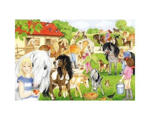 Puzzle 60 Pièces : Au Poney Club, Schmidt Spiele