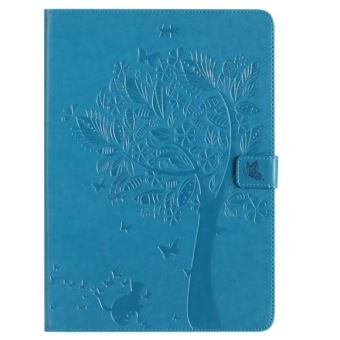 Etui Pour Apple Ipad Pro 105 Bleu Chat Et Arbre Motif Magnétique Housse De Protection Etui Case