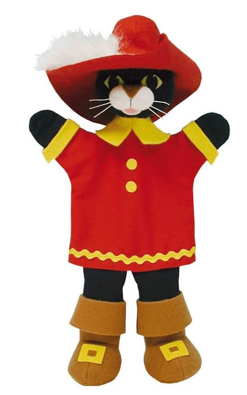 Marionnette Chat Botté Rouge Bass & Bass