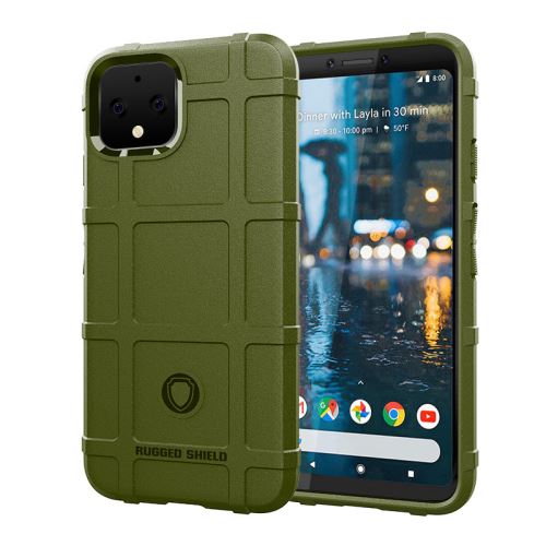 Etui Coque de protection durable anti choc pour Google Pixel4 - Vert foncé