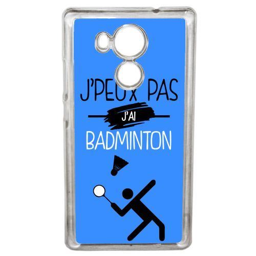 Coque j peux pas j ai badminton 12 compatible huawei mate 8 transparent