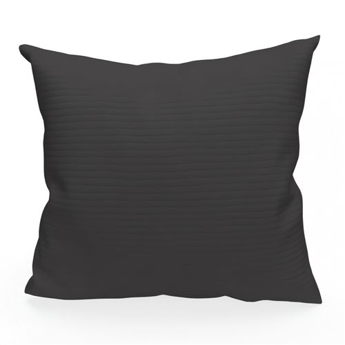 Housse de coussin Léo gris 60x60 cm