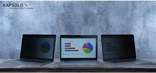 KAPSOLO Filtre de confidentialité adhésif 2 Voies pour Lenovo ThinkPad X1 Carbon Touch 3
