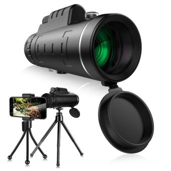 Monoculaire HD 20x Avec Clip Pour Téléphone – Observation Nature, Randonnée