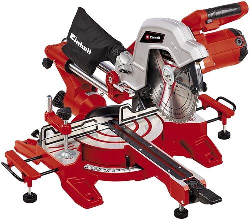 Einhell scie &agrave; onglet coulissante tc-sm 254 1800 w 4300385