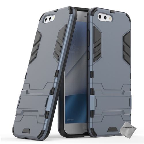 Housse etui coque rigide anti choc pour Asus Zenfone 4 ZE554KL avec film ecran - BLEU FONCE