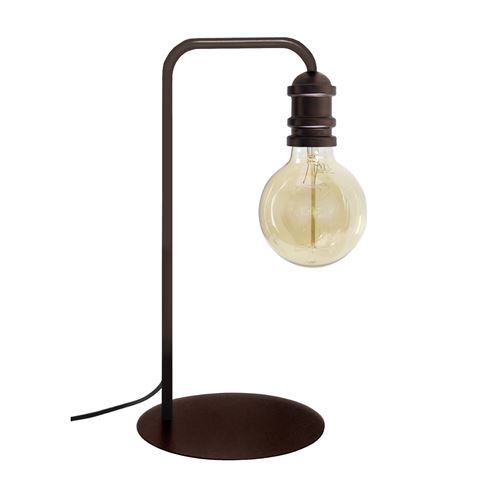 Lampadaire Norwich pour ampoule décorative - Noir / Bronze - E27 40W