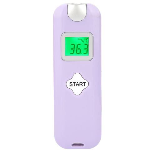 Thermomètre électronique infrarouge avec rétroéclairage LCD Violet