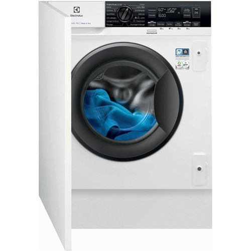 Electrolux Ew7W1684Bi - Machine À Laver Séchante - Intégré - Niche - Largeur : 60 Cm - Profondeur : 56 Cm - Hauteur : 82 Cm - Chargement Frontal - 8 Kg - 1600 Tours/Min - Blanc