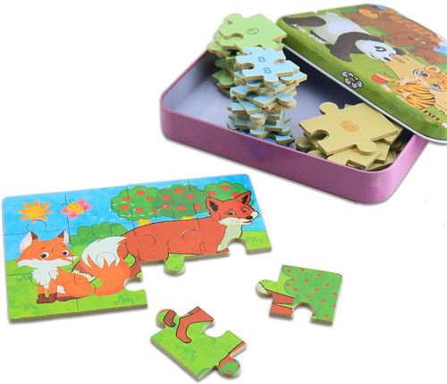 10€10 sur Jouet Puzzle en Bois pour Enfants,une boîte contenant 4