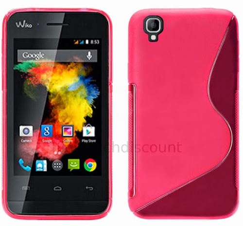 Housse etui coque pochette silicone gel fine pour Wiko Goa + film ecran - ROSE - htdmobiles