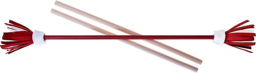 Acrobat bâtons de jonglerie fleurs 75 cm rouge 3 pièces