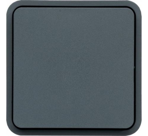 Hager - Bouton poussoir simple Cubyko - IP55 - Gris - Image 3