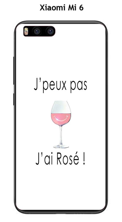 Coque TPU gel souple Xiaomi Mi 6 design J'peux pas j'ai rosé