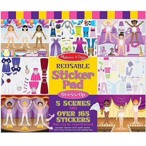 Stickers Repositionnables 165 + 5 Scènes Sur Le Déguisement Enfants 3 Ans +